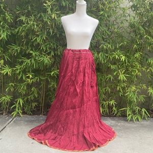 ANOKHI Silk Skirt